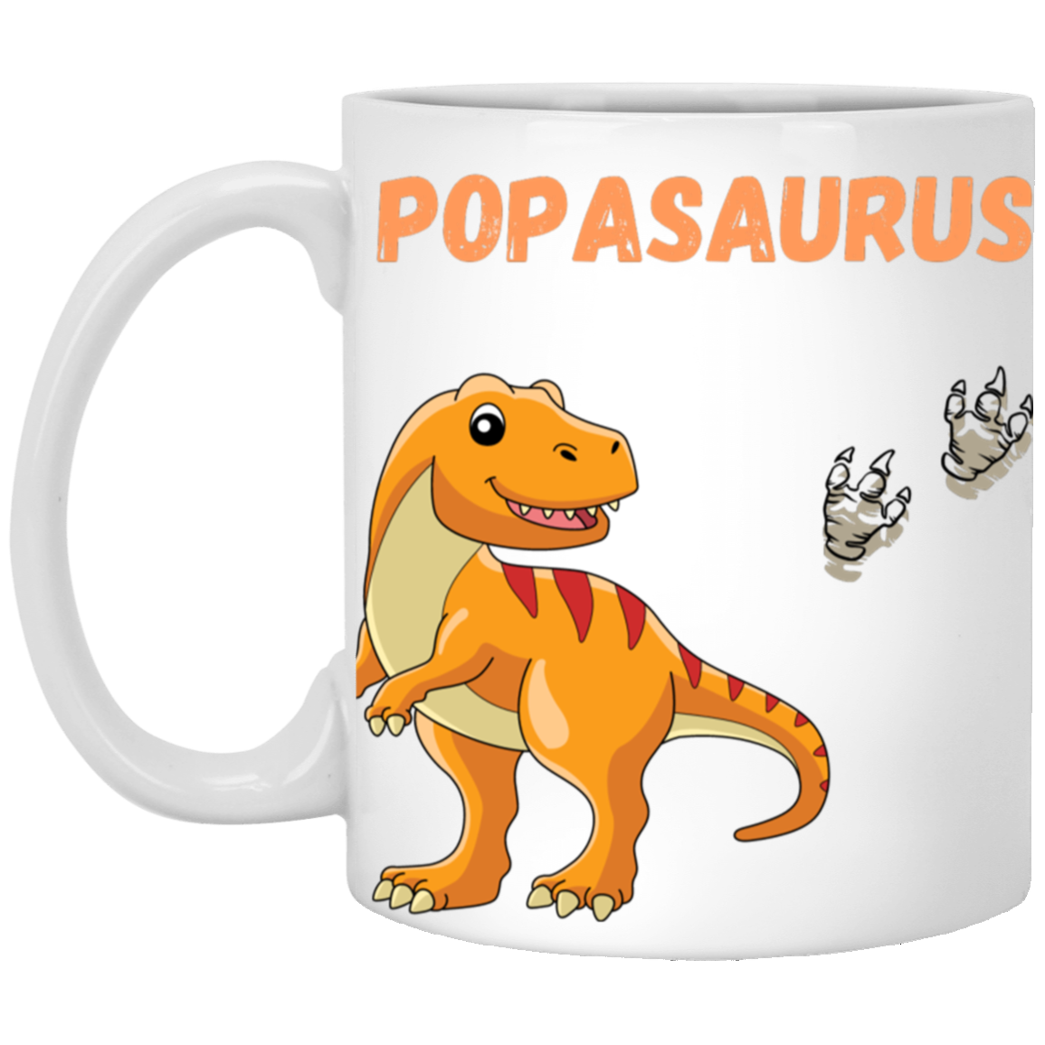 Popasaurus 11oz White Mug