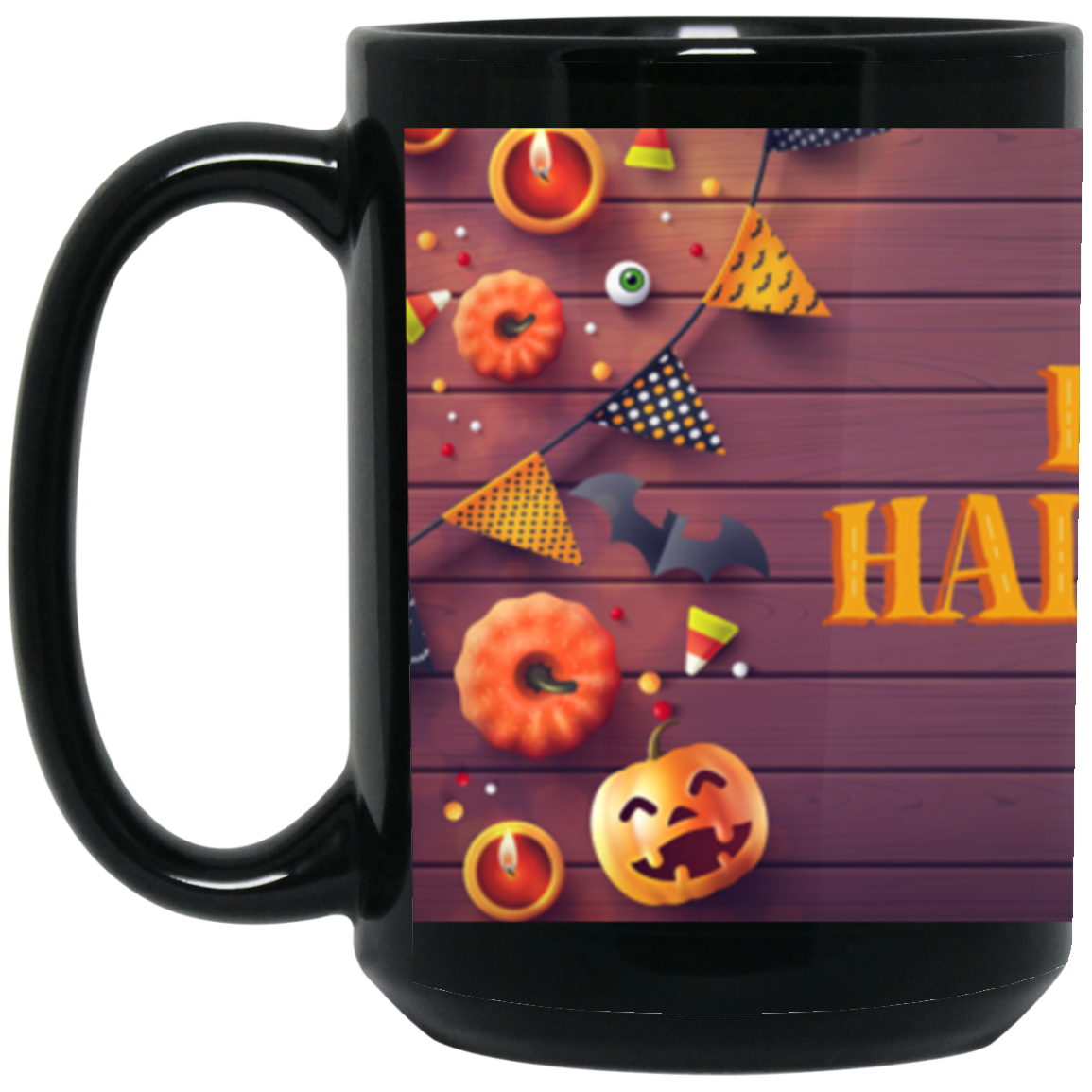 BM15OZ 15 oz. Black Mug
