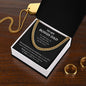 My Bonus Dad| Thank You - Cuban Link Chain