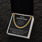 My Bonus Dad| Thank You - Cuban Link Chain