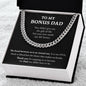 My Bonus Dad| Thank You - Cuban Link Chain