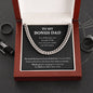 My Bonus Dad| Thank You - Cuban Link Chain