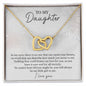 My Daughter| In My Eyes - Interlocking Hearts Necklace