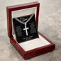 Dear Dad| So Grateful - Cuban Chain with Artisan Cross Necklace