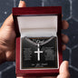 Dear Dad| So Grateful - Cuban Chain with Artisan Cross Necklace