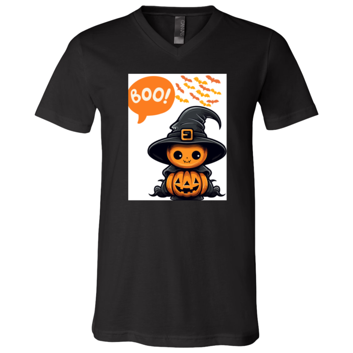 Witchy Pumpkin V-Neck T-Shirt